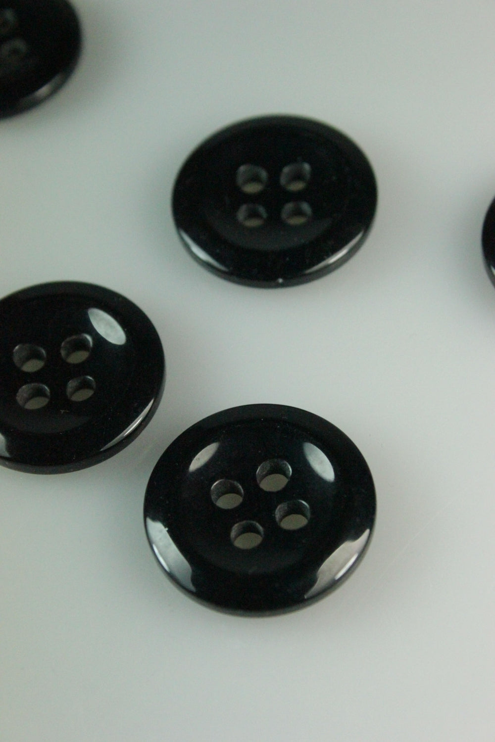 Nasturi De Plastic, 22mm, Negru