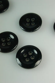 Nasturi De Plastic, 22mm, Negru