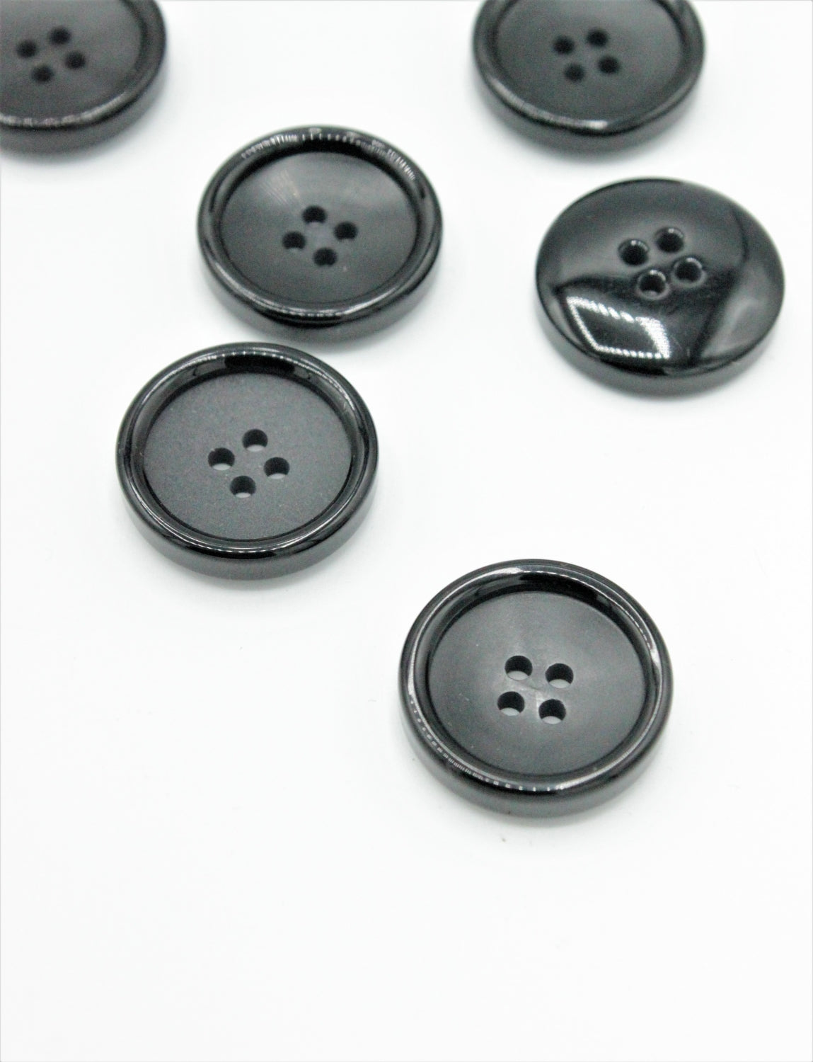 Nasturi De Plastic, 22mm, Negru