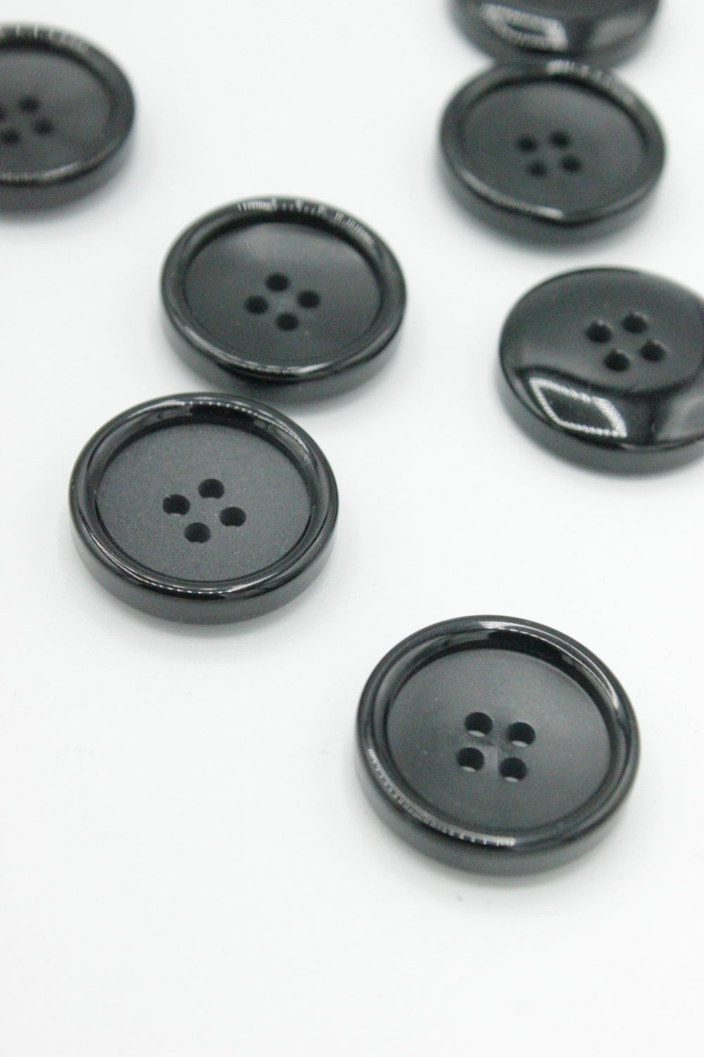 Nasturi De Plastic, 22mm, Negru