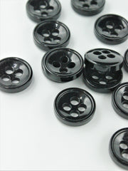 Nasturi De Plastic, 22mm, Negru