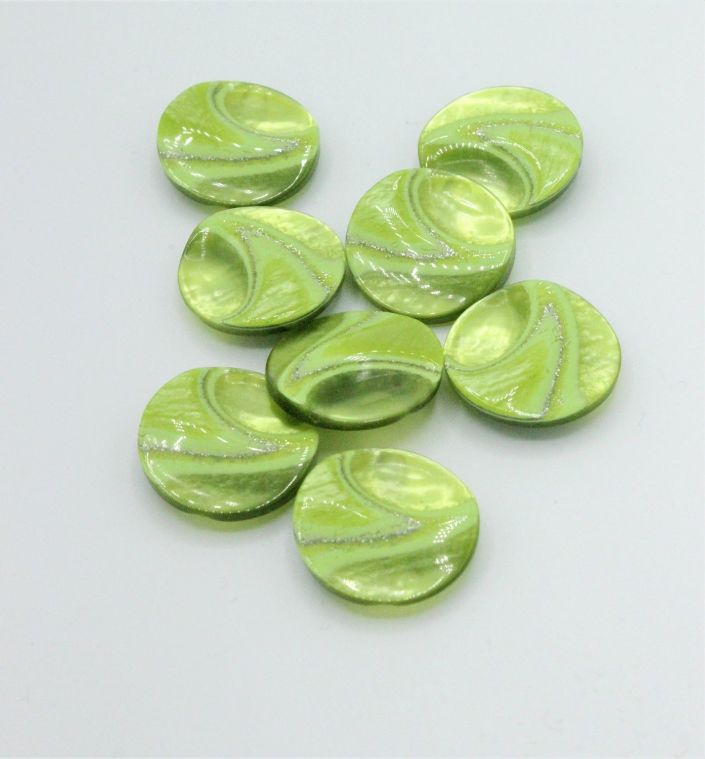 Nasturi De Plastic, 22mm, Verde