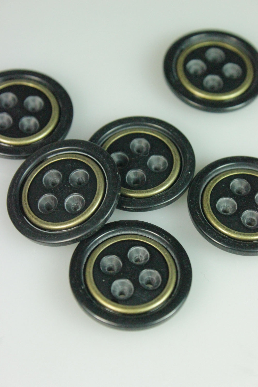 Nasturi De Plastic, 23mm, Negru