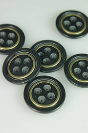 Nasturi De Plastic, 23mm, Negru