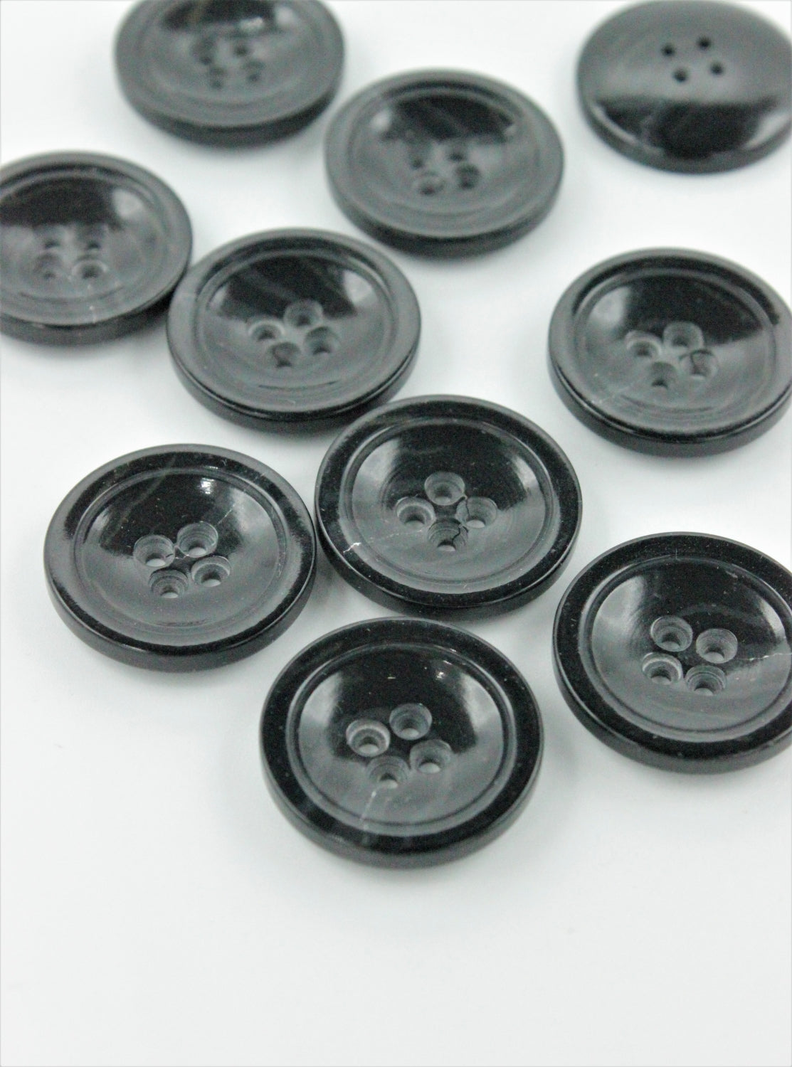 Nasturi De Plastic, 24mm, Negru Gri