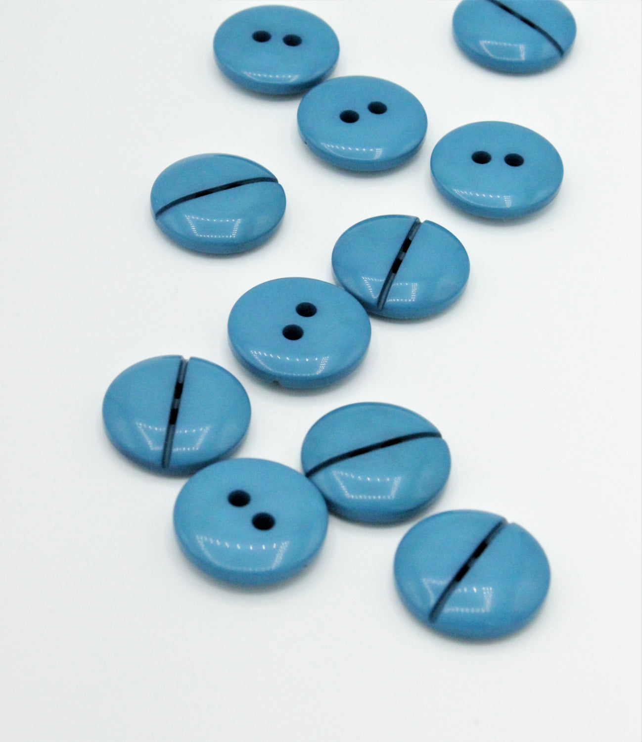 Nasturi De Plastic, 24mm, Turcoaz
