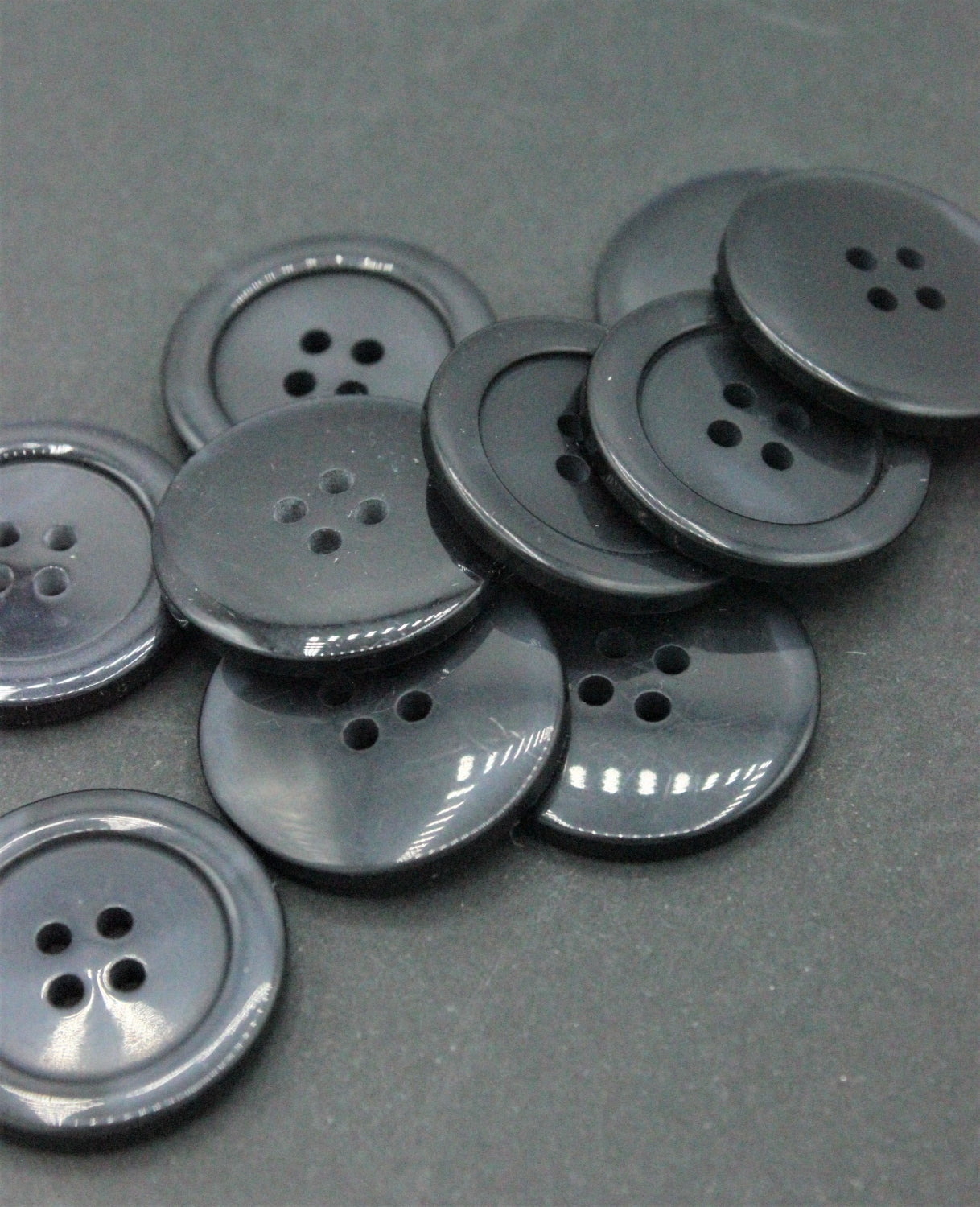 Nasturi De Plastic, 25mm, Gri Albastrui