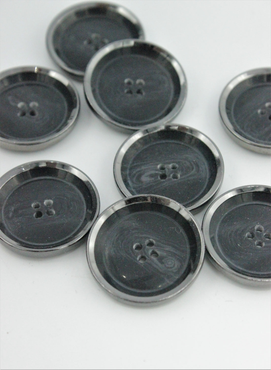 Nasturi De Plastic, 25mm Gri Inchis