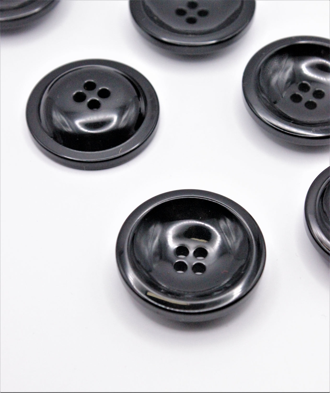 Nasturi De Plastic, 34mm, Negru
