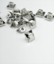 Nasturi De Plastic, 9mm, Argintiu