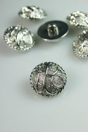 Nasturi De Plastic Argintii, 21mm