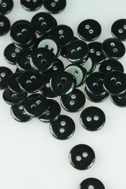 Nasturi De Plastic Cu Doua Gauri, 11mm, Negru
