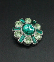 Nasturi De Plastic Cu Pietre, 30mm, Verde