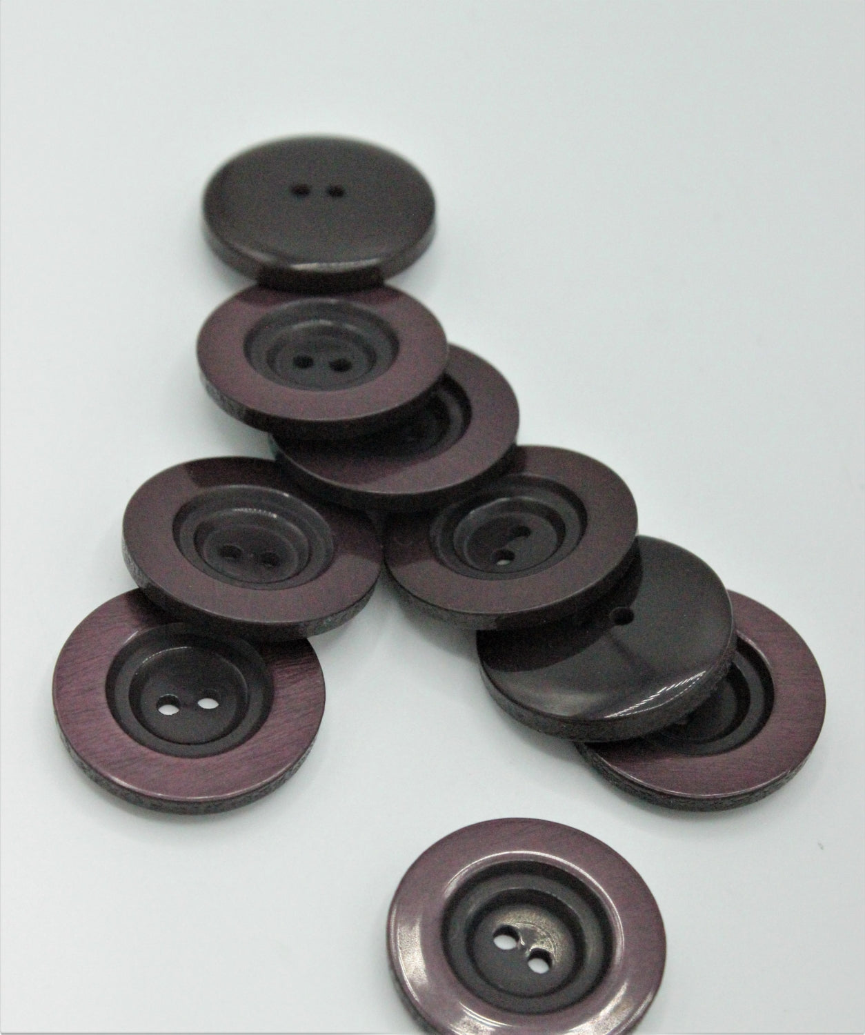 Nasturi De Plastic Sidefati, Grena, 23mm