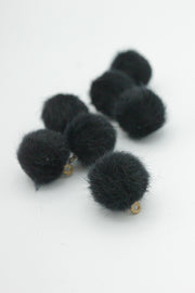 Nasturi Din Blana,15mm, Negru