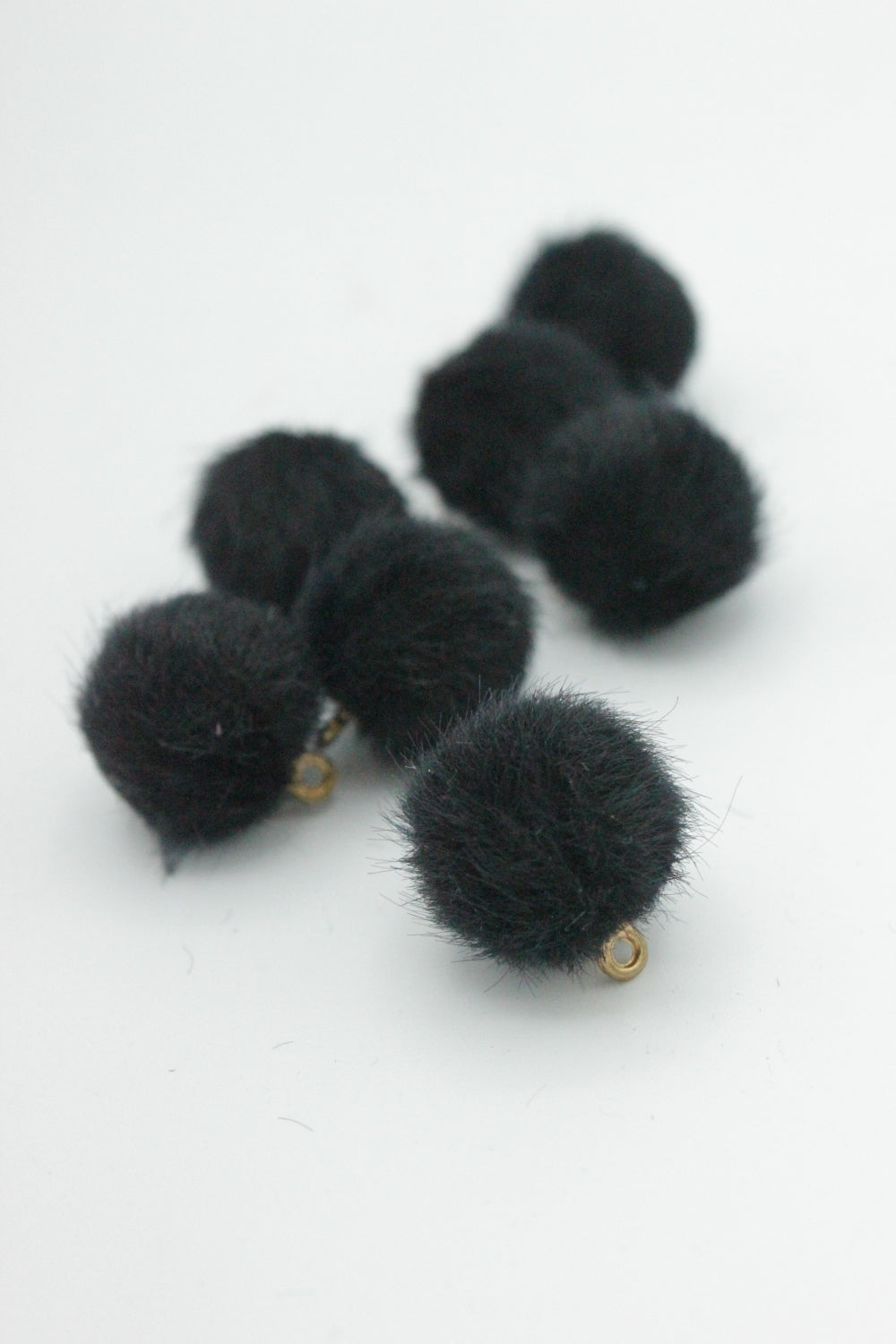 Nasturi Din Blana,15mm, Negru