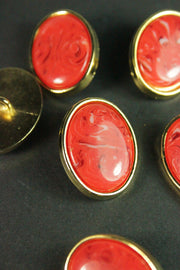 Nasturi Din Metal Cu Piatra, 22x28mm