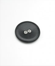 nasturi imbracati Cu Piele Ecologica, 25mm, Negru