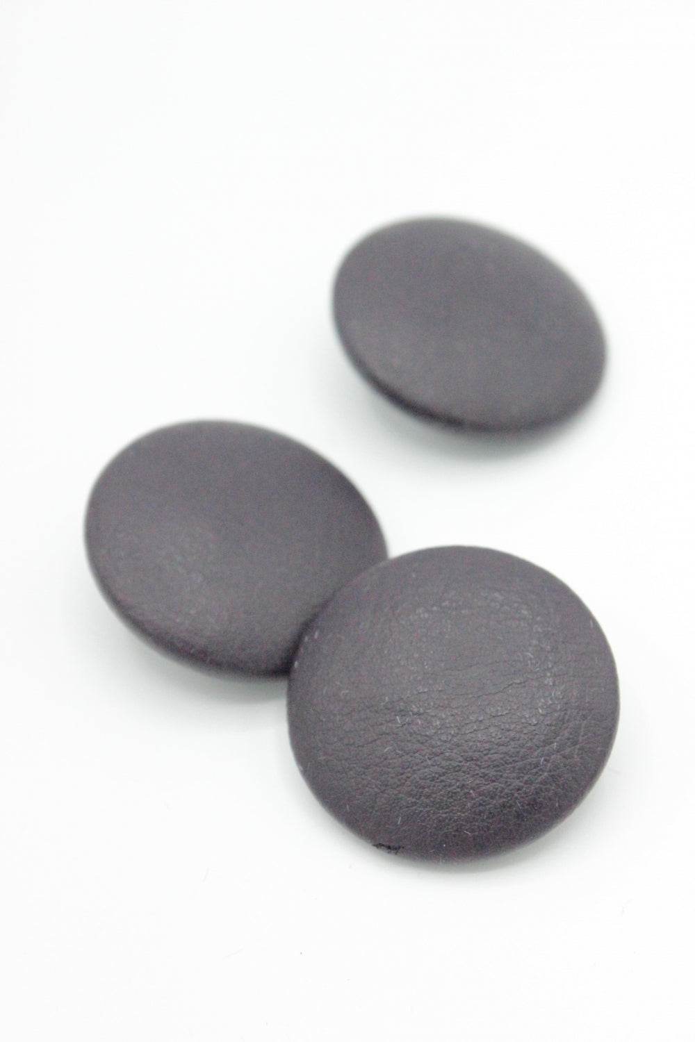 Nasturi Imbracati Piele Ecologica 30mm, Mov Inchis