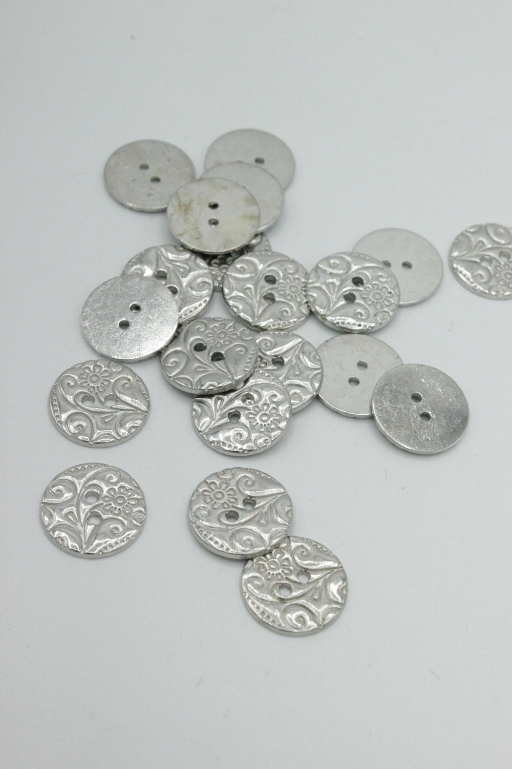 Nasturi Metalici, 12mm, Argintiu