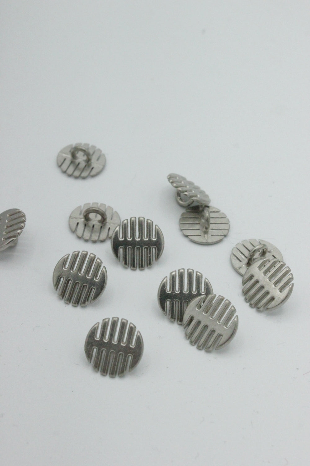 Nasturi Metalici, 12mm, Argintiu