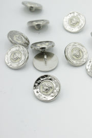 Nasturi Metalici, 17mm, Argintii