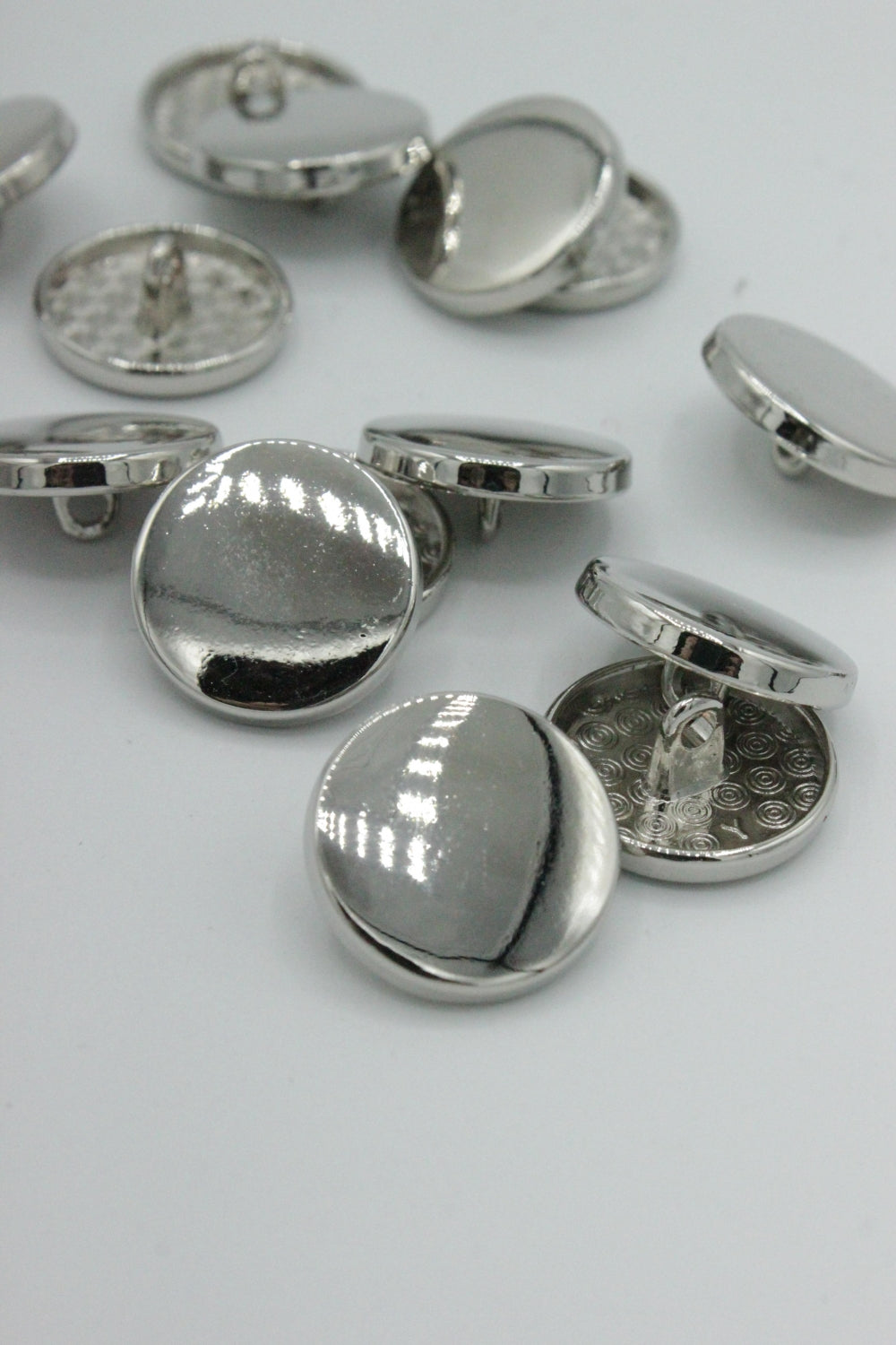 Nasturi Metalici, 17mm, Argintiu