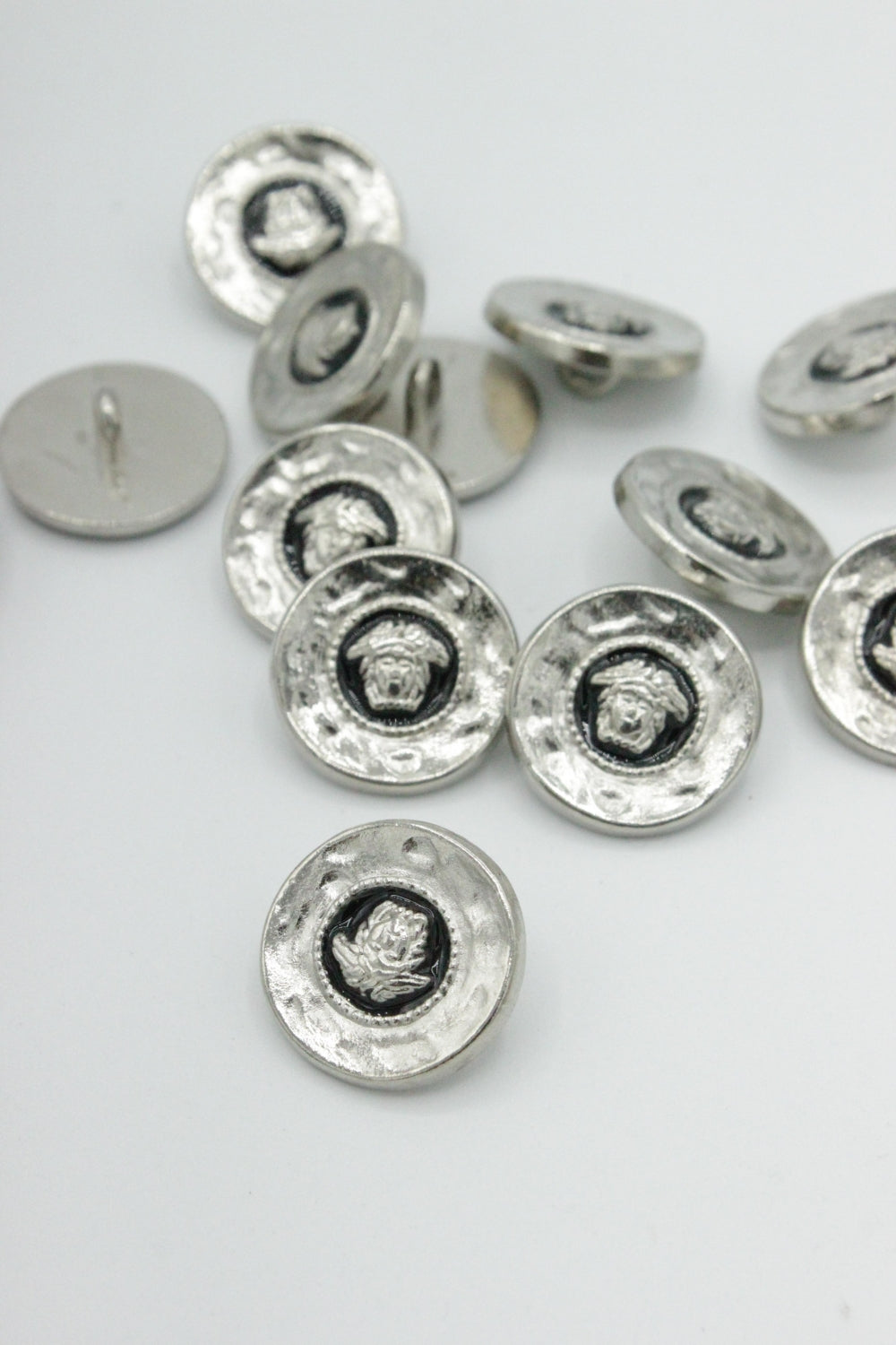 Nasturi Metalici, 17mm, Argintiu