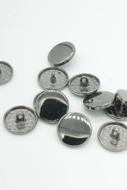 Nasturi Metalici, 17mm, Argintiu Inchis