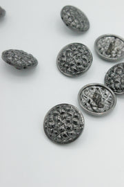 Nasturi Metalici, 18mm, Argintiu Inchis