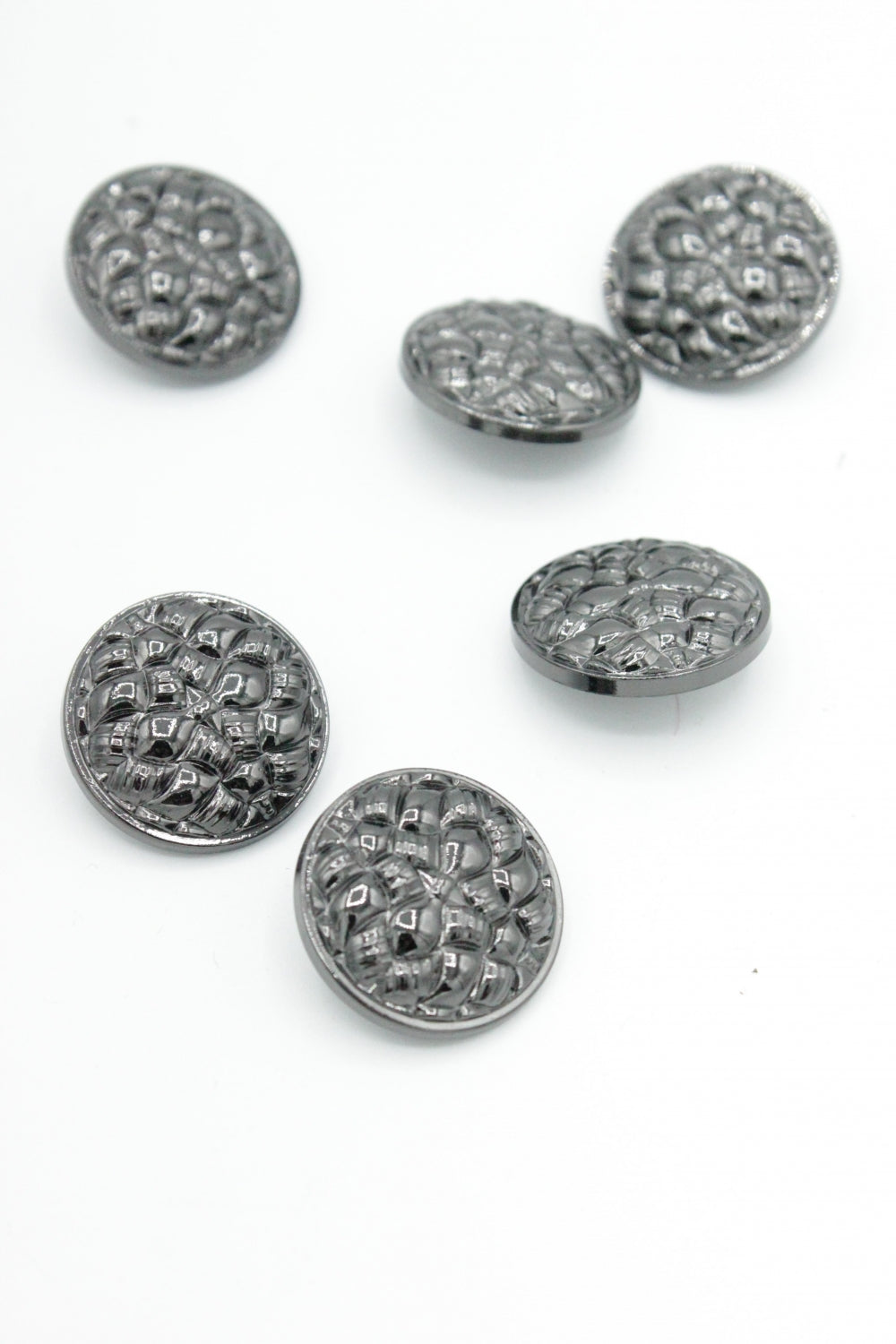 Nasturi Metalici, 22mm, Argintiu Inchis