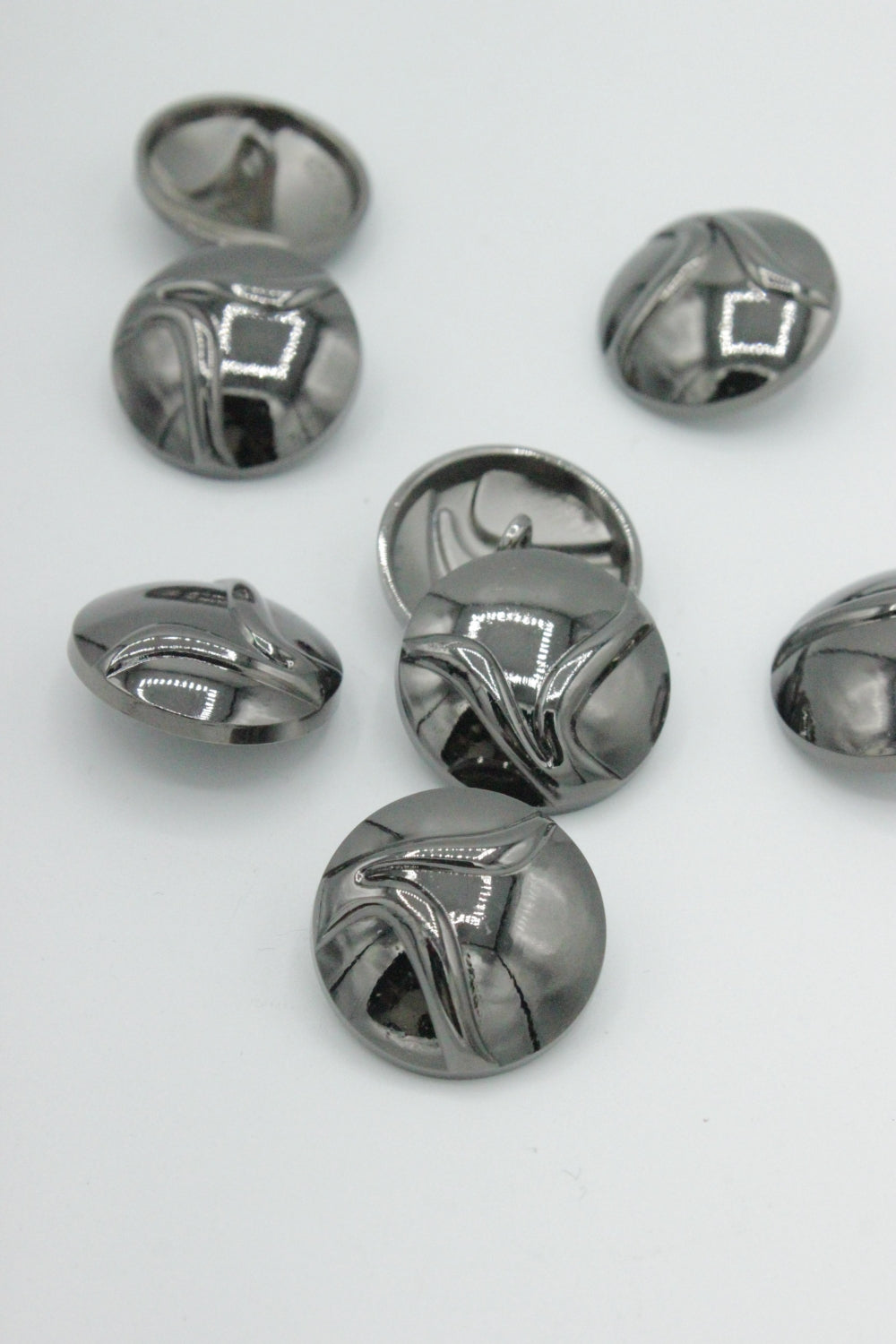 Nasturi Metalici, 22mm, Argintiu Inchis