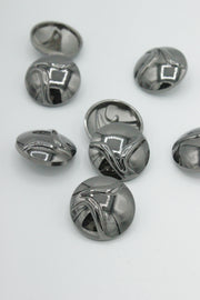 Nasturi Metalici, 22mm, Argintiu Inchis