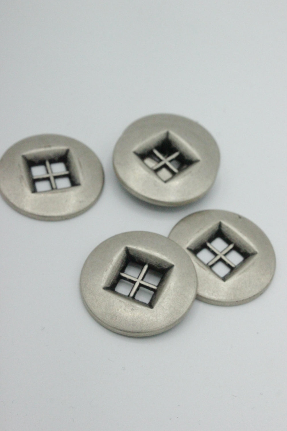 Nasturi Metalici, 27mm, Argintii
