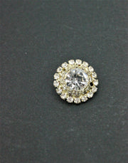 Nasturi Metalici Cu Pietre, 14mm, Alb
