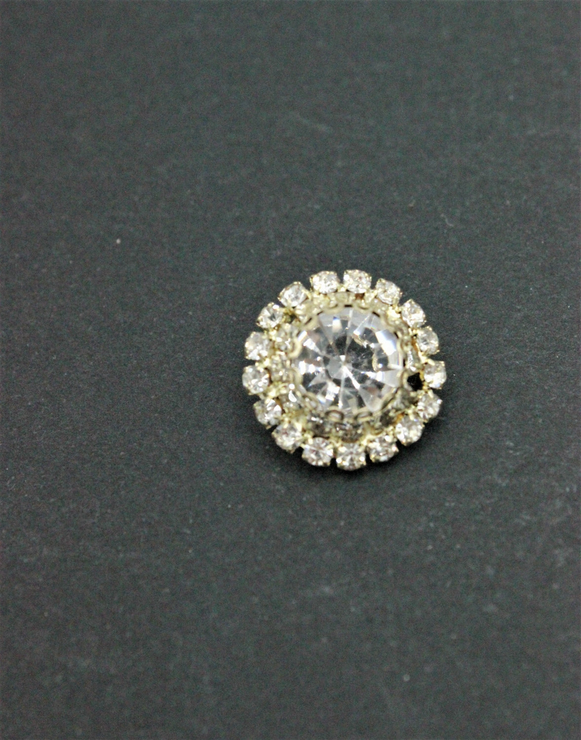 Nasturi Metalici Cu Pietre, 14mm, Alb