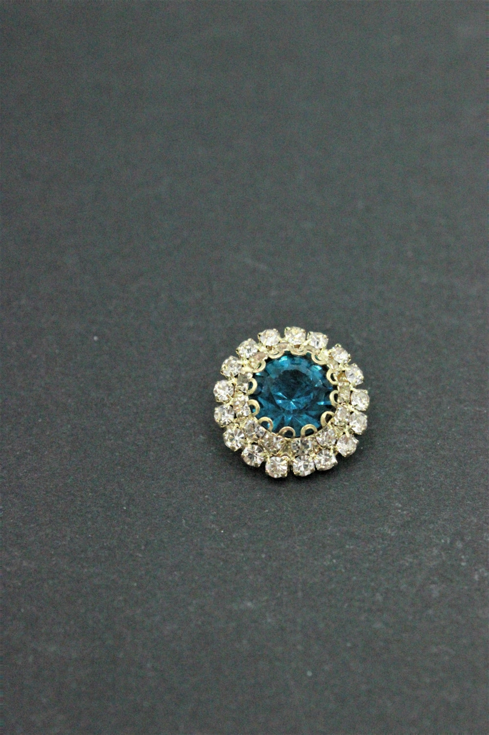 Nasturi Metalici Cu Pietre, 14mm, Turcoaz