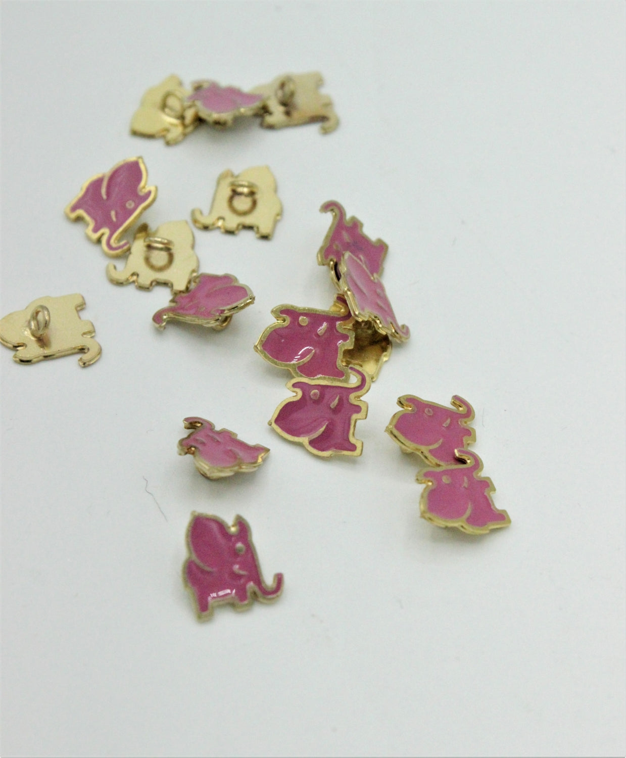 Nasturi Metalici Elefant Roz, 8mm