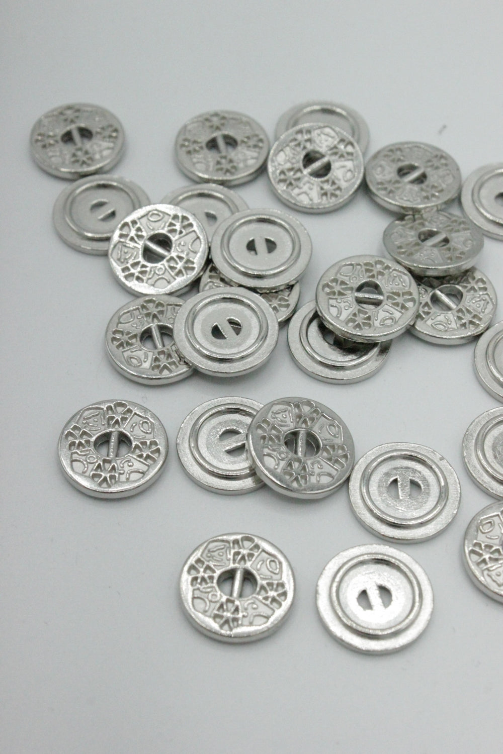 Nasturi Metalici,12mm, Argintii