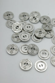 Nasturi Metalici,12mm, Argintii