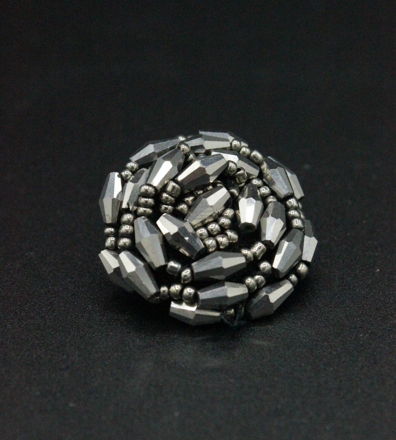 Nasturi Ocazie Cu Margele, 30mm, Argintiu