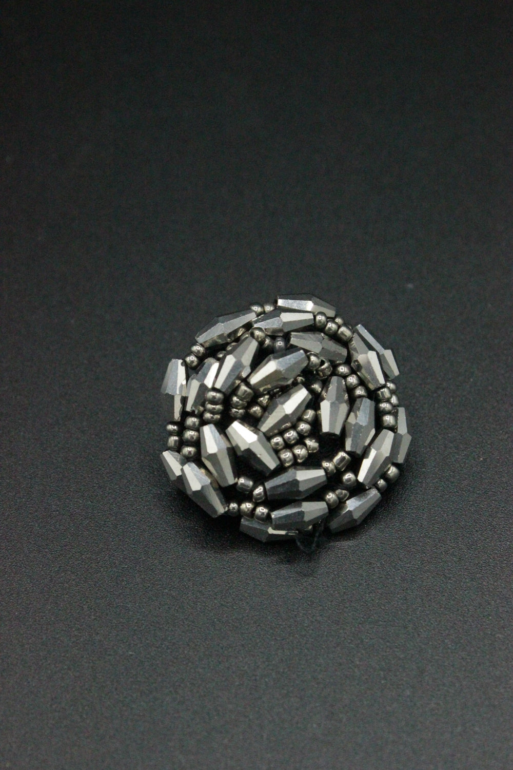 Nasturi Ocazie Cu Margele, 30mm, Argintiu