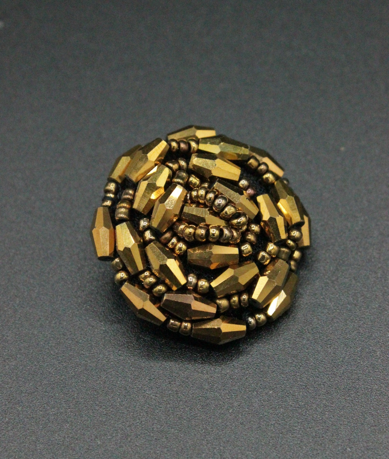 Nasturi Ocazie Cu Margele, 30mm, Auriu