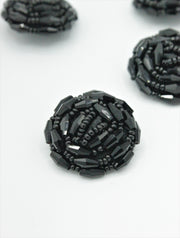 Nasturi Ocazie Cu Margele, 30mm, Negru