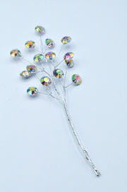 Aplicatie Decorativa din Sarma Metalica Modelatoare Si Pietre 18cm lungime