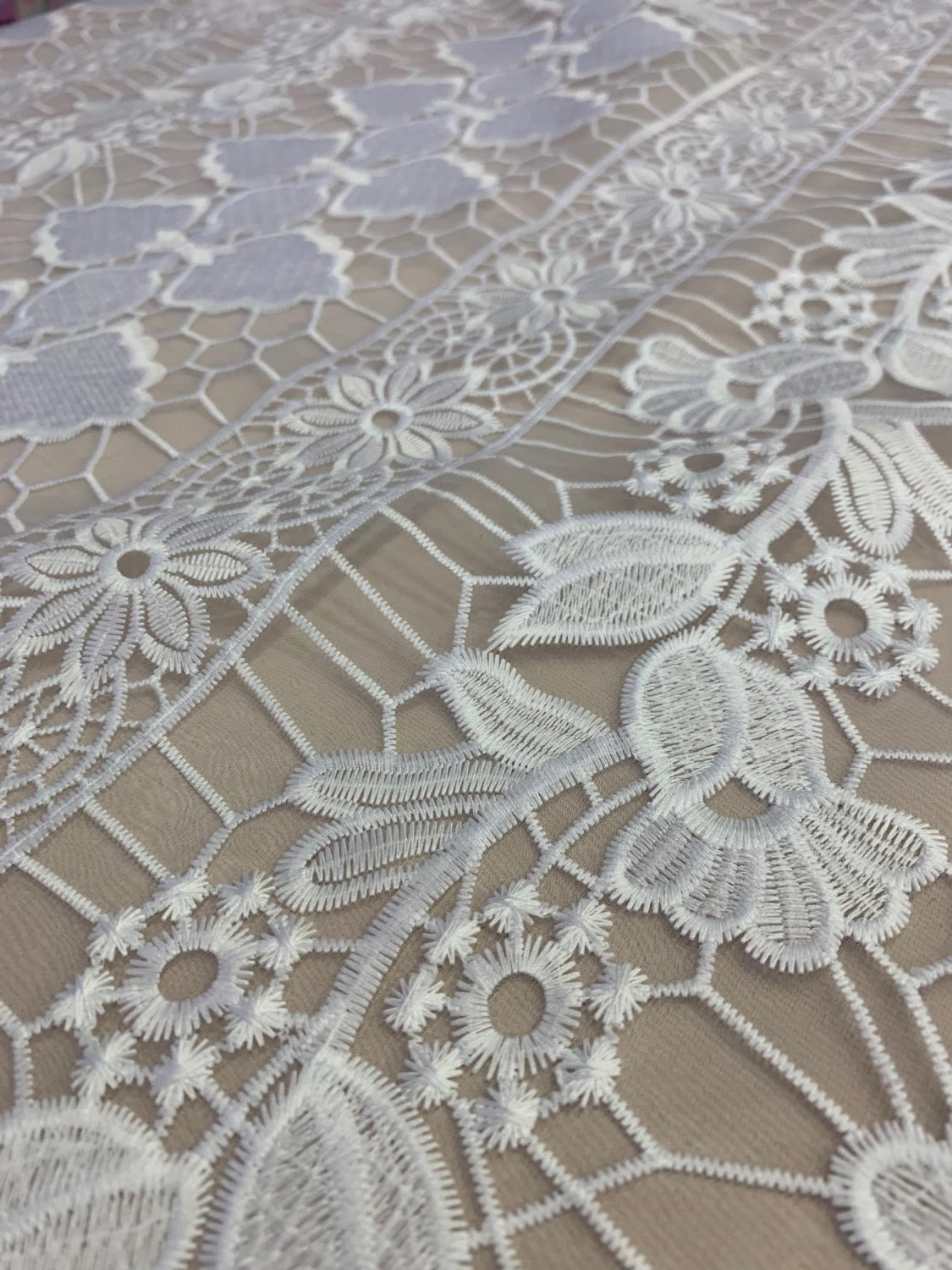 Organza Brodata Ivoire
