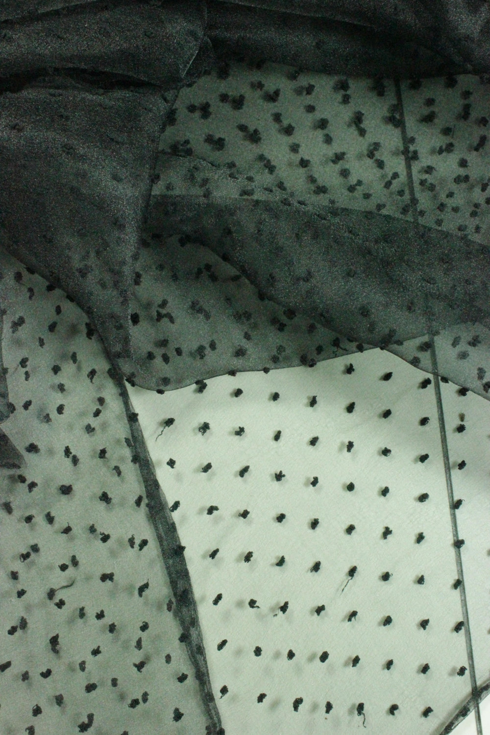 Organza Cu Picouri, Negru