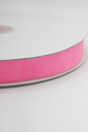 Panglica De Catifea 19mm, Roz Neon