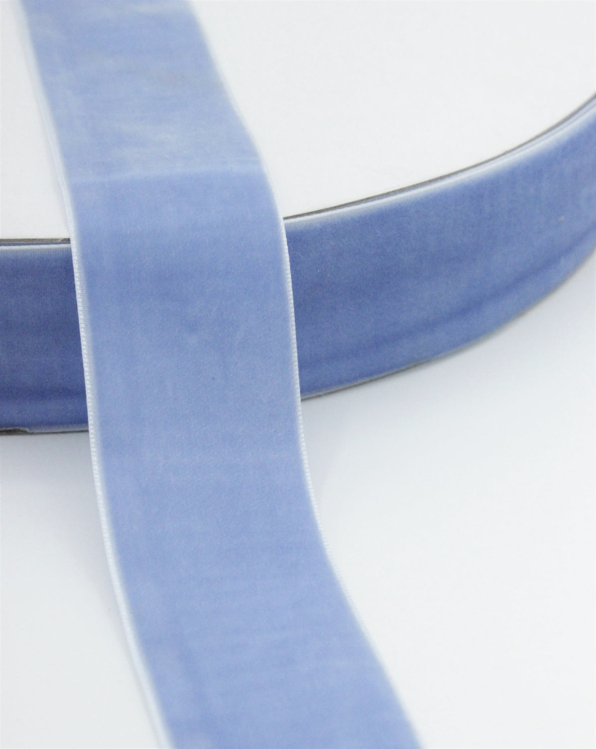 Panglica De Catifea 10, 20, 25, 38mm, Bleu
