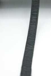 Panglica Decorativa Fronsata 10mm, Negru